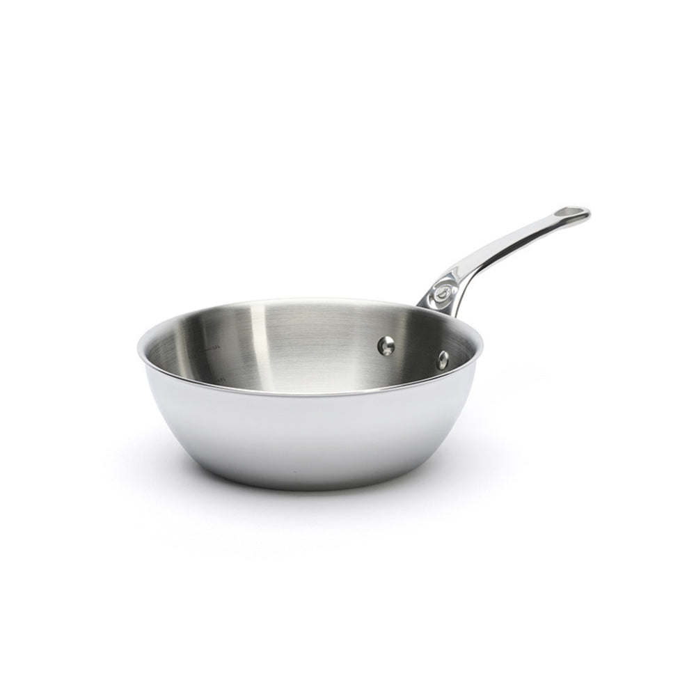 De Buyer Affinity Stainless Steel Curved Saute Pan
