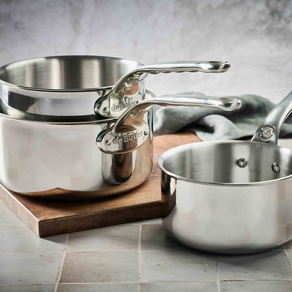 De Buyer Affinity 3 Piece Saucepan Set