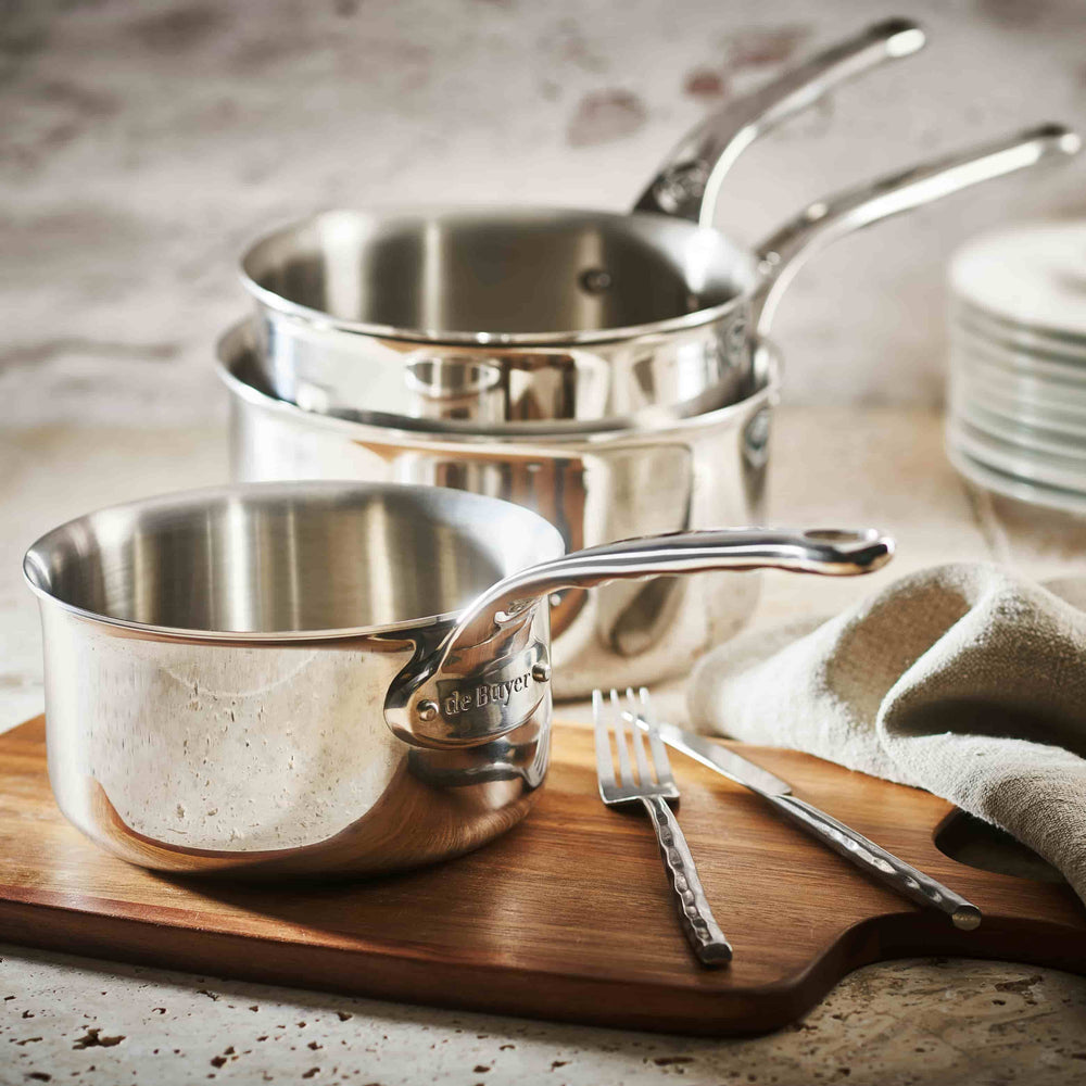 De Buyer Affinity 3 Piece Saucepan Set