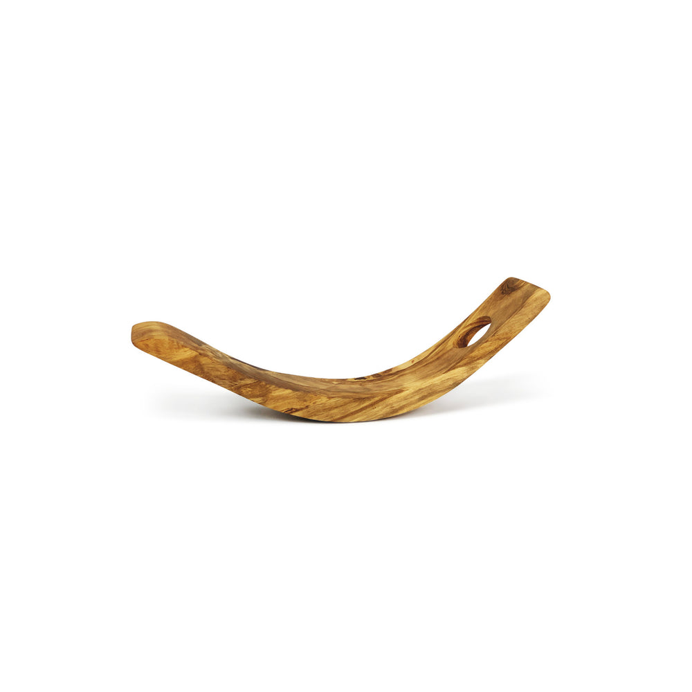 Tunisian Olive Wood Wine Bottle Holder, 30cm