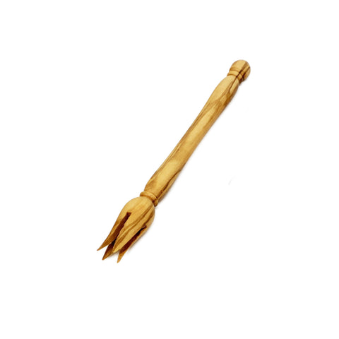 Tunisian Olive Wood Olive Pick, 15cm