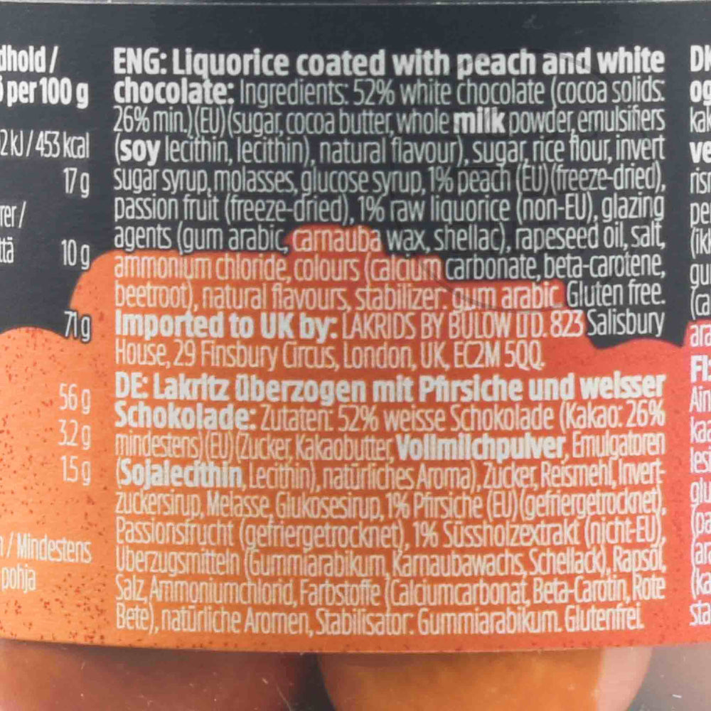 Lakrids LOVE Peach & White Chocolate Liquorice