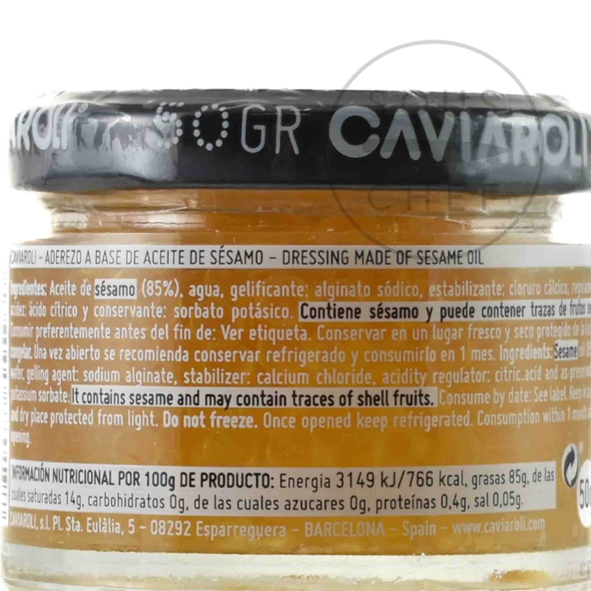 Caviaroli Toasted Sesame Oil Pearls, 50g
