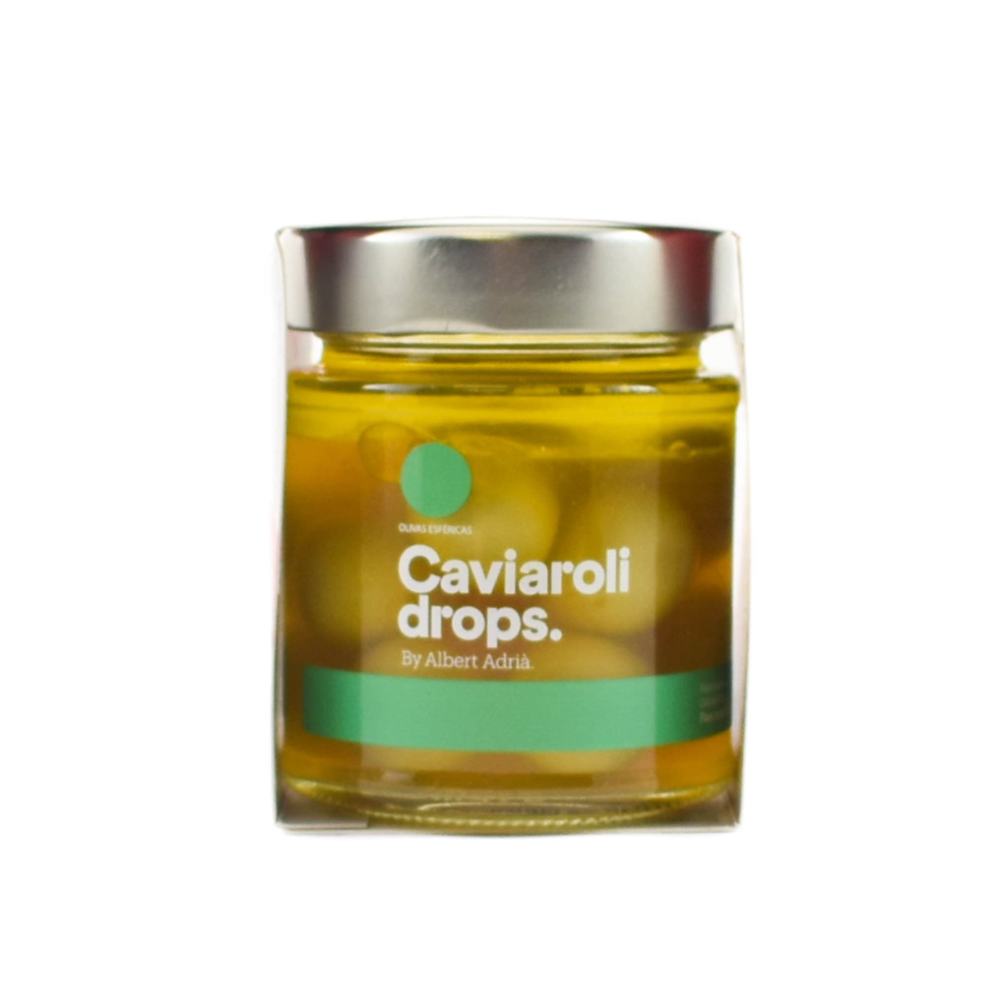 Caviaroli Spherical Olive Drops with Pickled Piparra Chilli, 170g