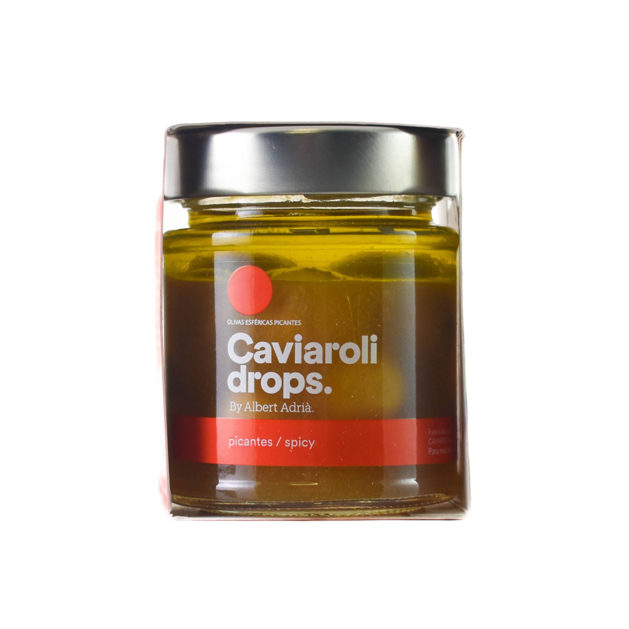 Caviaroli Spherical Olive Drops with Smoked Chipotle Chilli, 170g