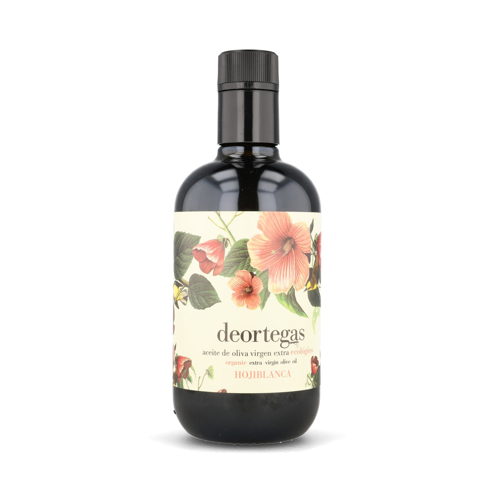 DeOrtegas Hojiblanca Extra Virgin Olive Oil in Floral Gift Box, 500ml