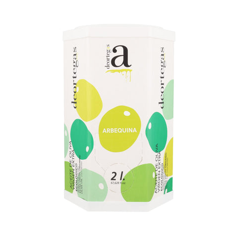 DeOrtegas Arbequina Extra Virgin Organic Olive Oil, 2L