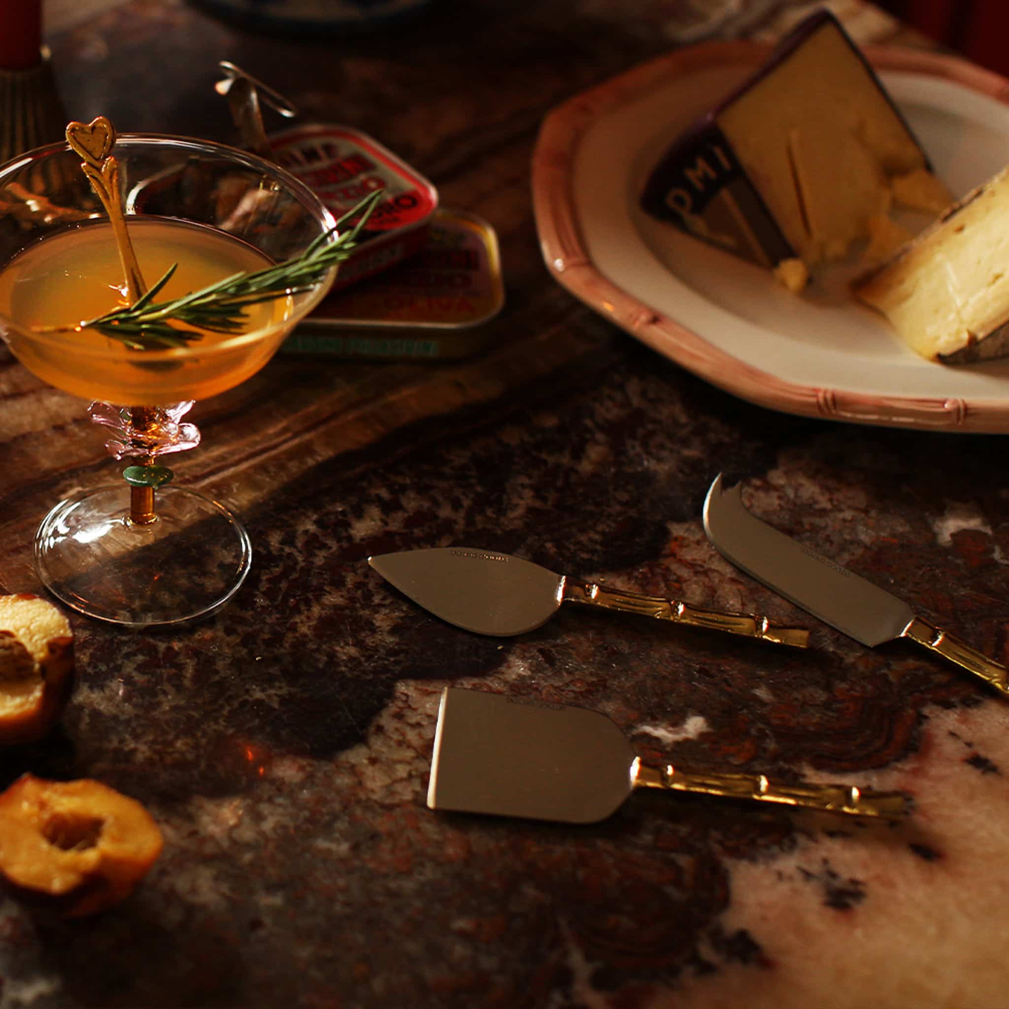Doing Goods Set of 3 Bodhi Bamboo Cheese Knives Set in Giftbox