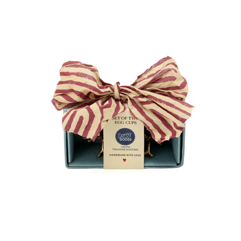 Doing Goods Set of 2 Marie Coral Egg Cups Set in Giftbox