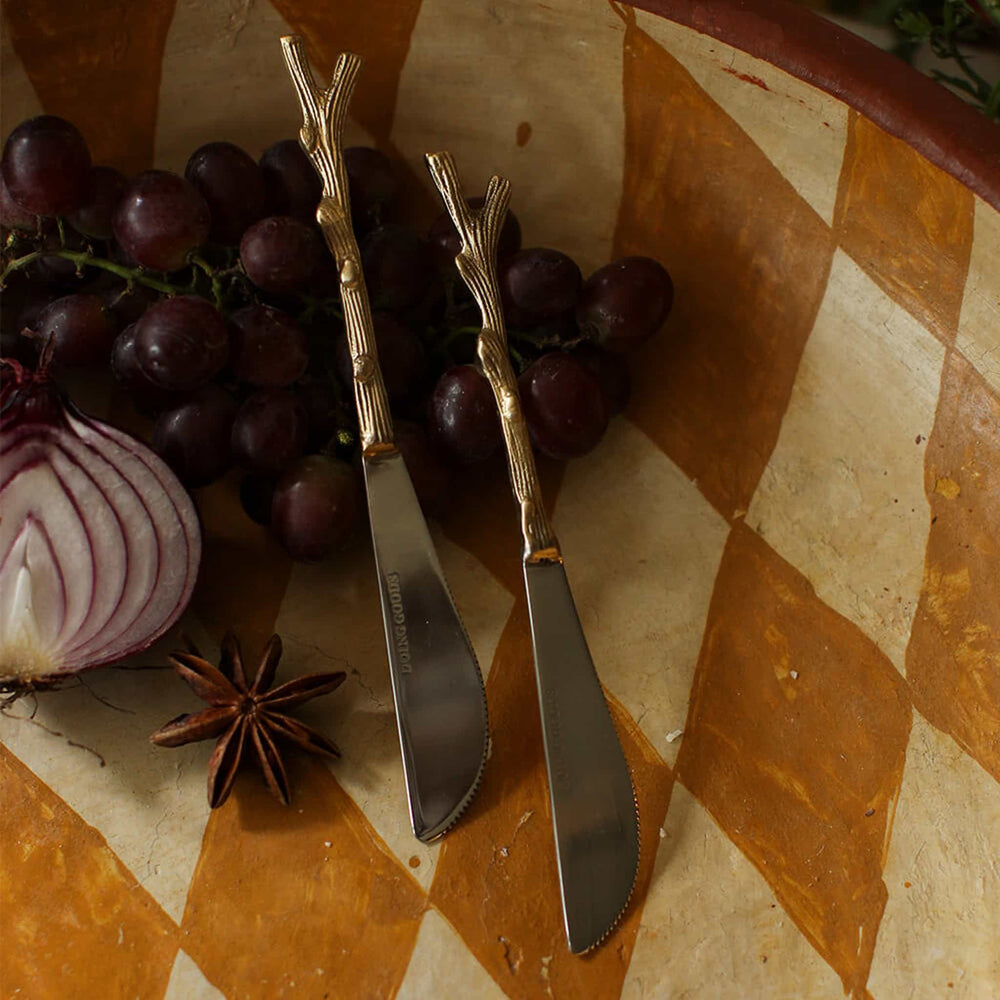Doing Goods Set of 2 Twiggy Butter Knife Set