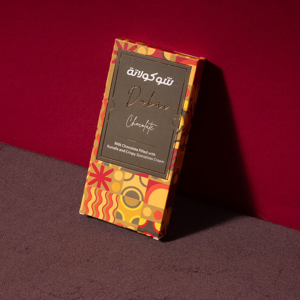 Le Damas Dubai Chocolate Bar, Milk Choc & Speculoos Cream, 185g