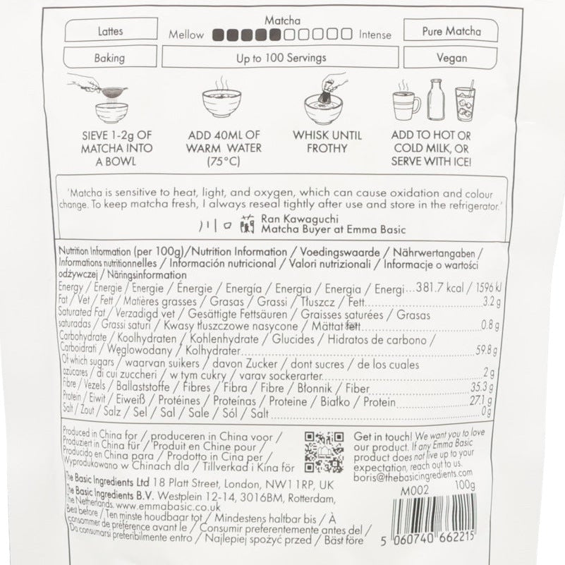 Emma Basic Premium Grade Matcha, 100g