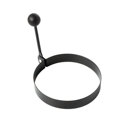 Set of 2 Non-Stick Egg Rings with Folding Handle
