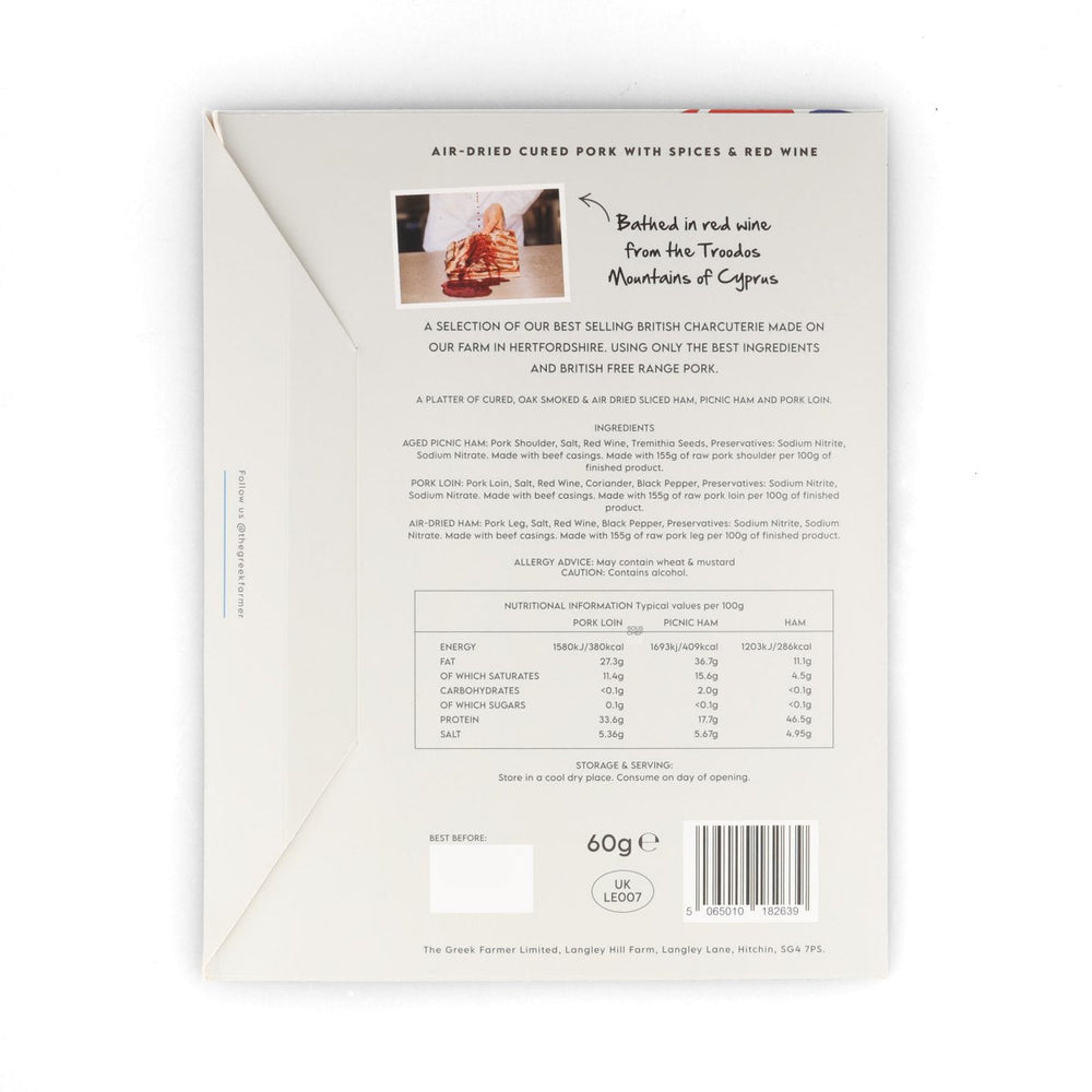 The Greek Farmer British Charcuterie Platter, 60g