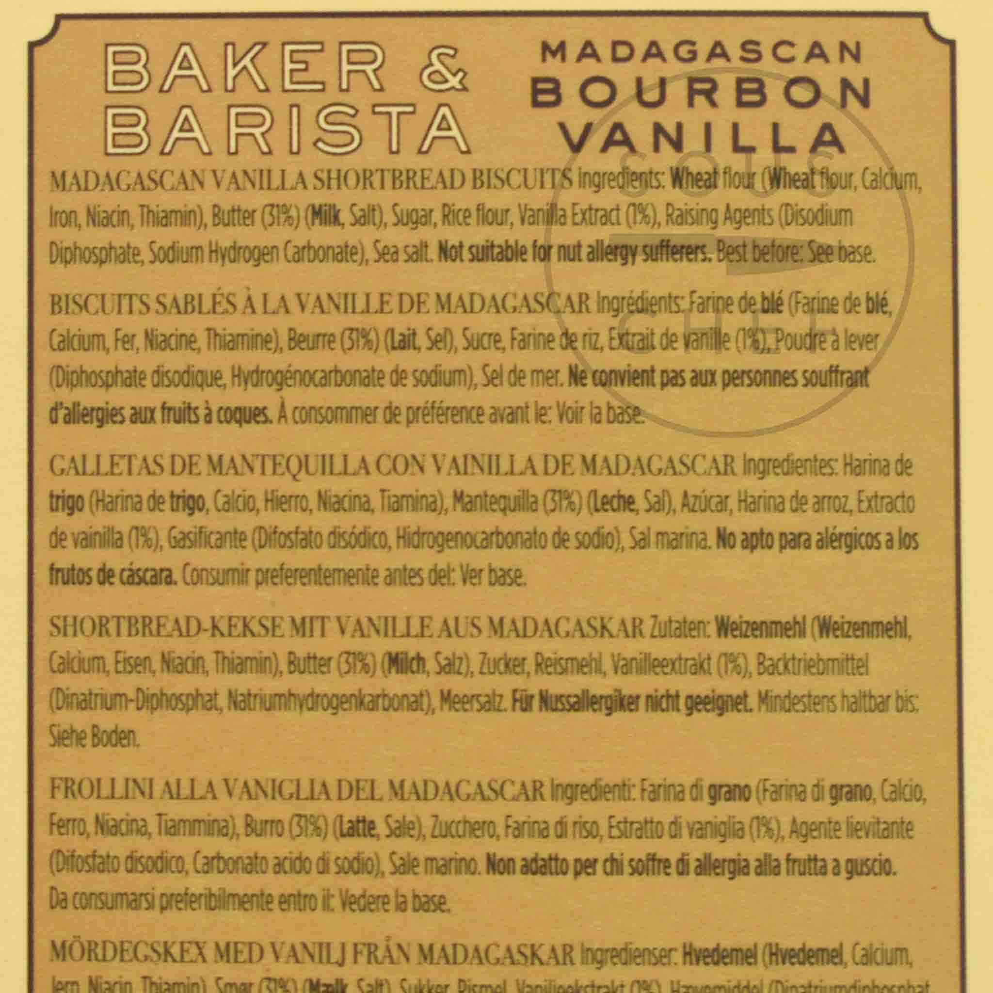 Madagascan Bourbon Vanilla Biscuits, 120g