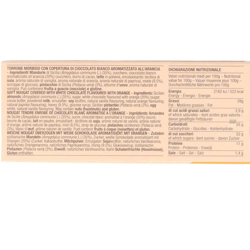 Fiasconaro Sicilian Orange Torrone, 150g