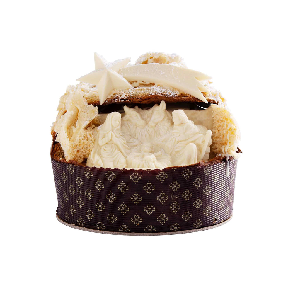 Fiasconaro Traditional Panettone with White Chocolate Nativity, 1.7kg