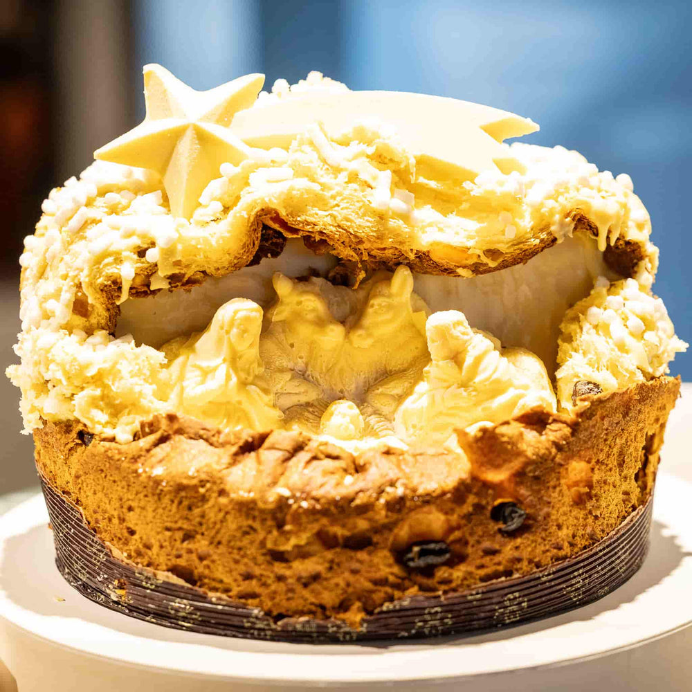 Fiasconaro Traditional Panettone with White Chocolate Nativity, 1.7kg