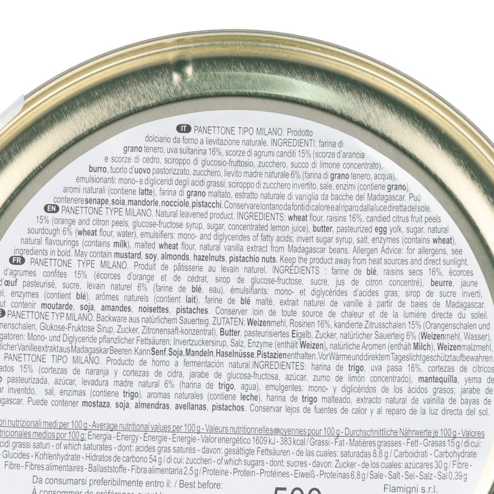 Flamigni Classic Panettone in Tin, 500g