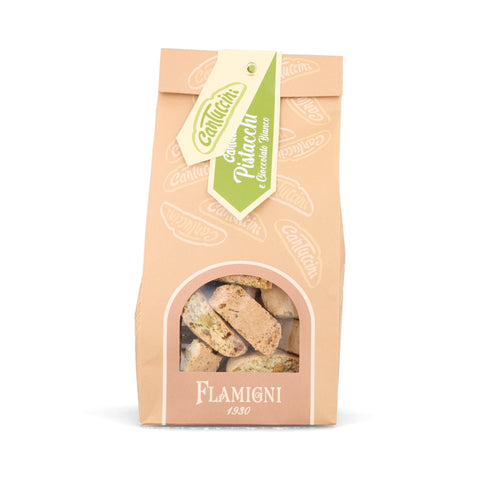 Flamigni Pistachio & White Chocolate Cantucci in Bag, 200g