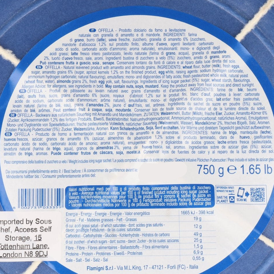 Flamigni Offela Cometti Butter Cake, 750g