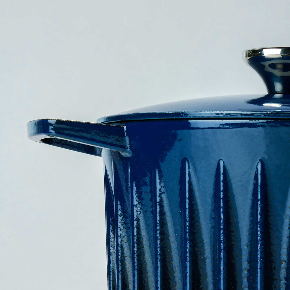 FIREUP Blue Cast Iron Dutch Oven, 26cm