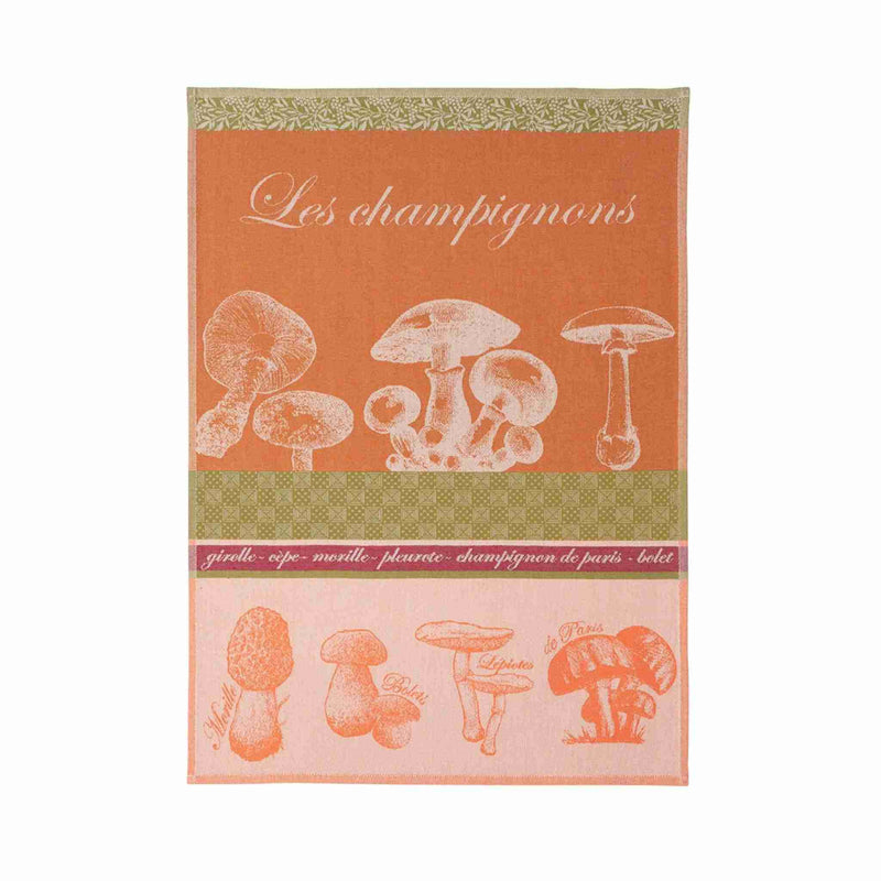 French Tea Towel - Mushrooms