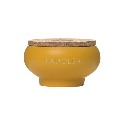 Ladolea Greek Fleur De Sel Sea Salt in Ceramic Pot, 100g