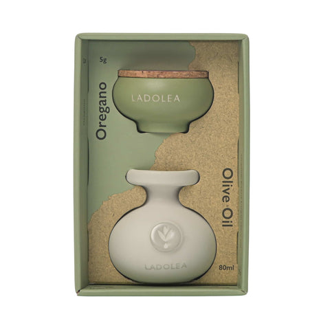 Ladolea Set of 2 Greek Oregano & Extra Virgin Olive Oil, 5g & 80ml