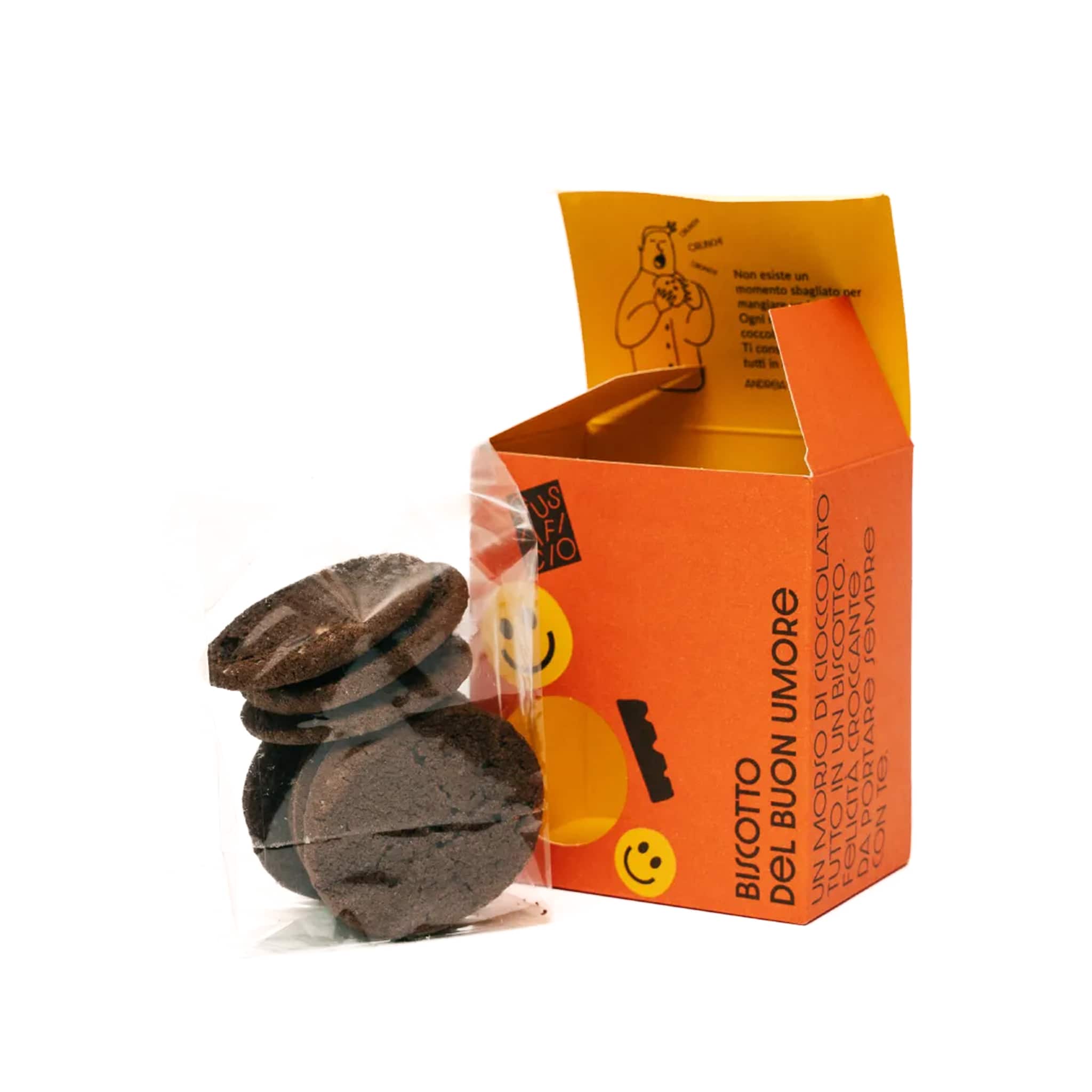 Gustificio Good Mood Dark Chocolate & Sea Salt Biscuits, 160g