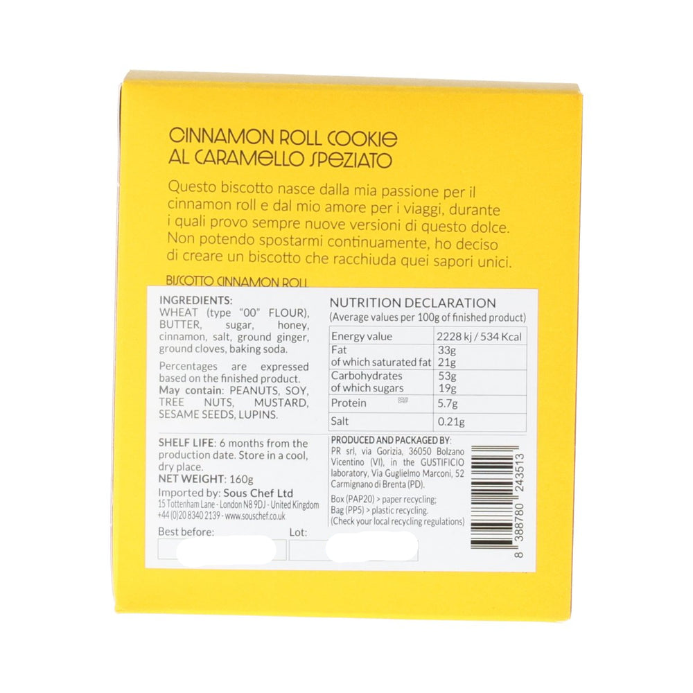 Gustificio Cinnamon & Spiced Caramel Biscuits, 160g