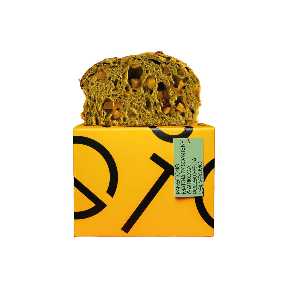 Gustificio Matcha Panettone with Pellecchiella Apricot from Mount Vesuvius, 900g