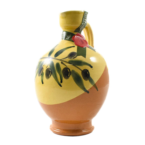 Puglian Extra Virgin Olive Oil in Brown Amphora Bottle, 500ml