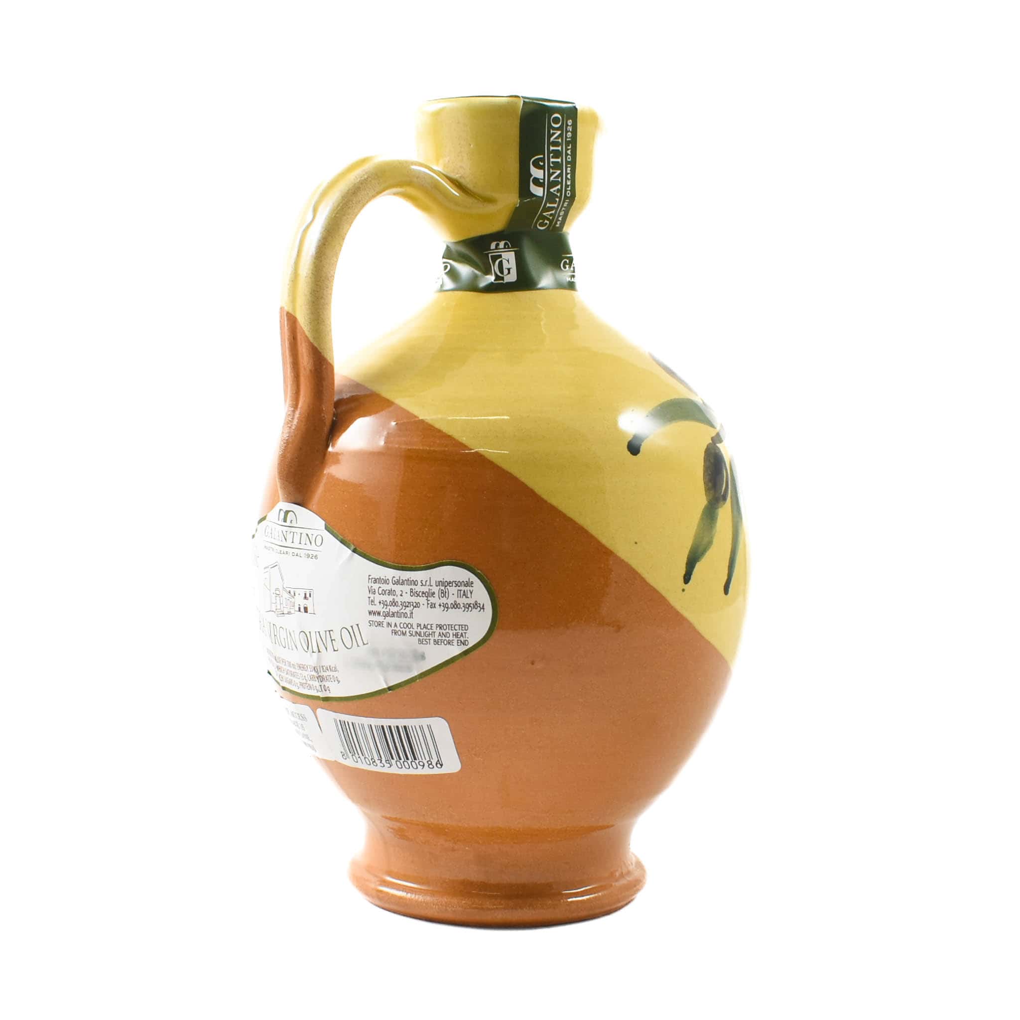 Puglian Extra Virgin Olive Oil in Brown Amphora Bottle, 500ml