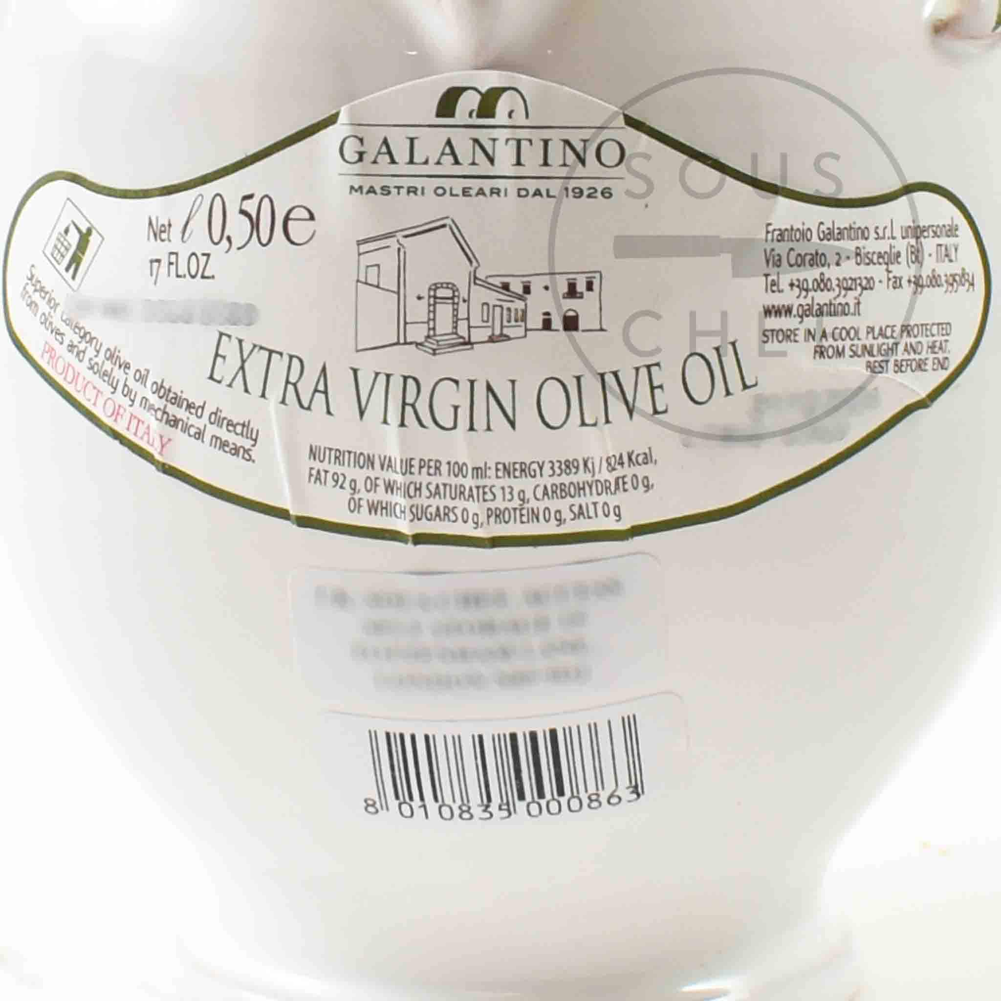Puglian Extra Virgin Olive Oil in Yellow Terracotta Bottle, 500ml