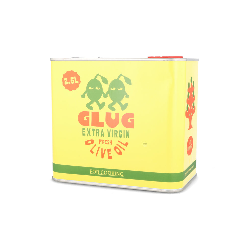 Glug Extra Virgin Olive Oil for Cooking Refill Tin, 2.5 Litre