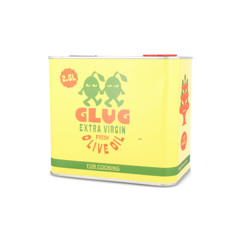 Glug Extra Virgin Olive Oil for Cooking Refill Tin, 2.5 Litre