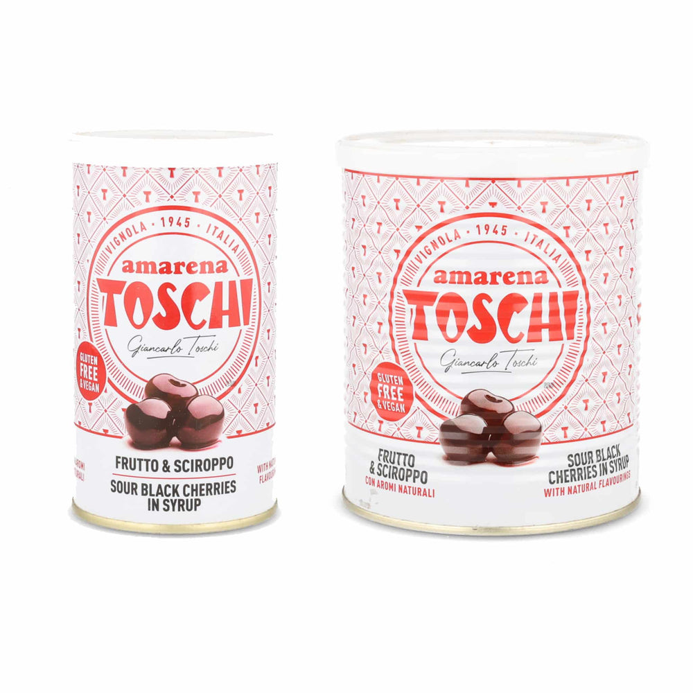 Toschi Sour Black Cherries in Syrup