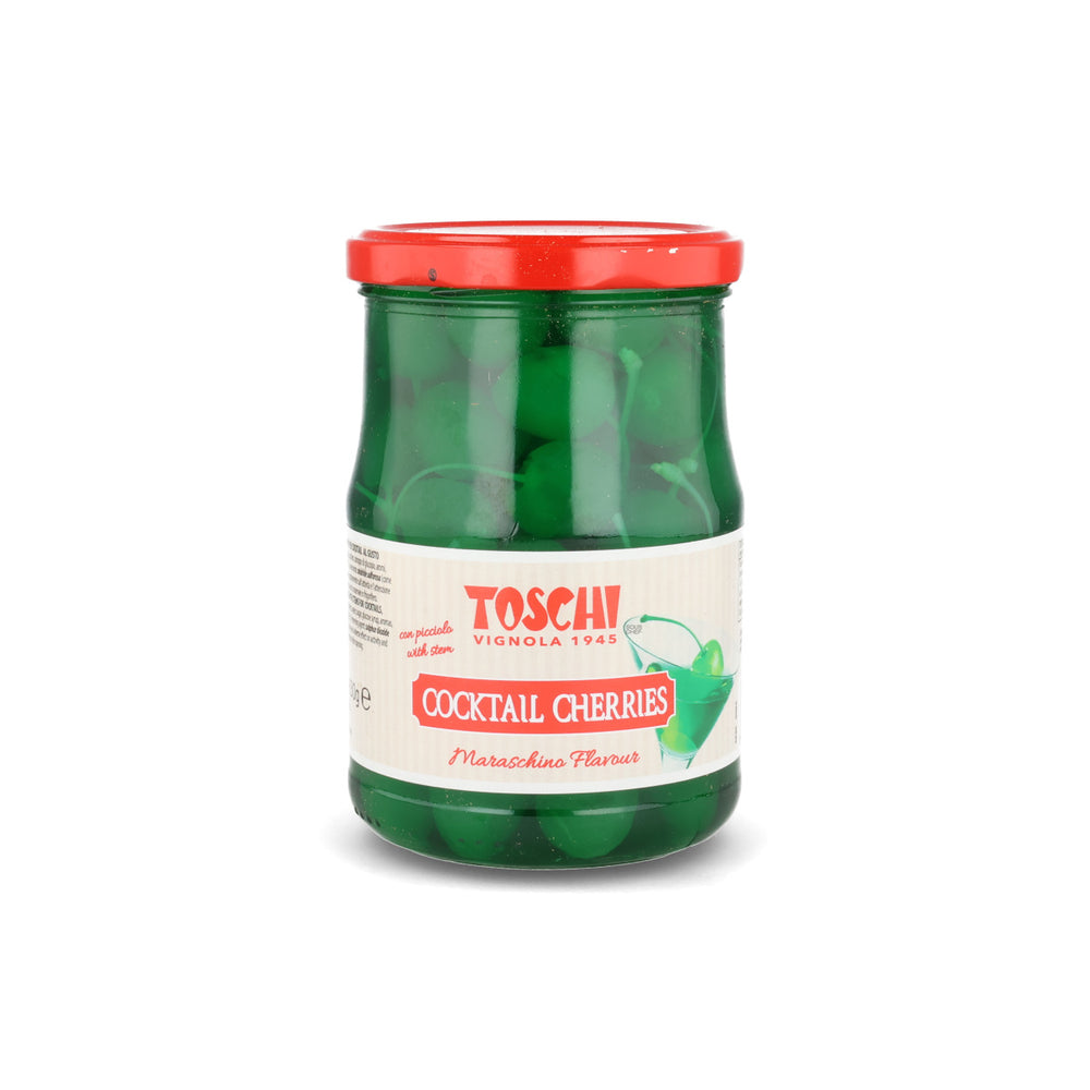 Toschi Green Cocktail Cherries, 630g