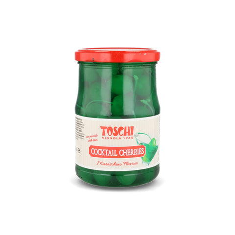Toschi Green Cocktail Cherries, 630g