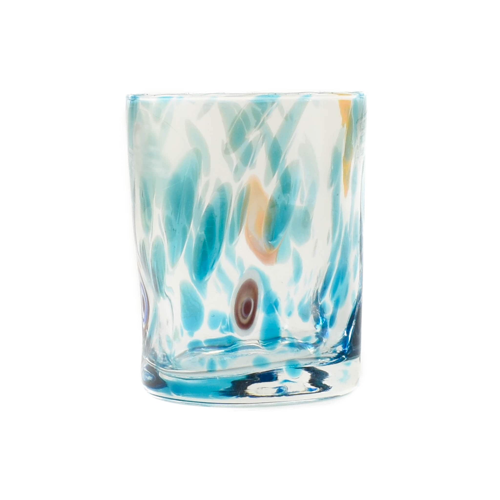 Murano Glass Tumbler, Aquamarine