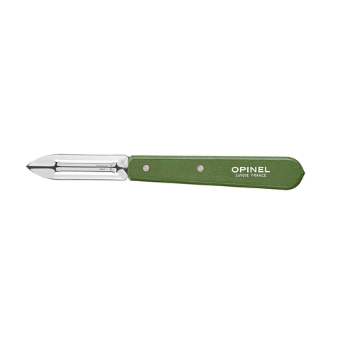 Opinel No 115 Khaki Beechwood Handle Peeler, 6cm