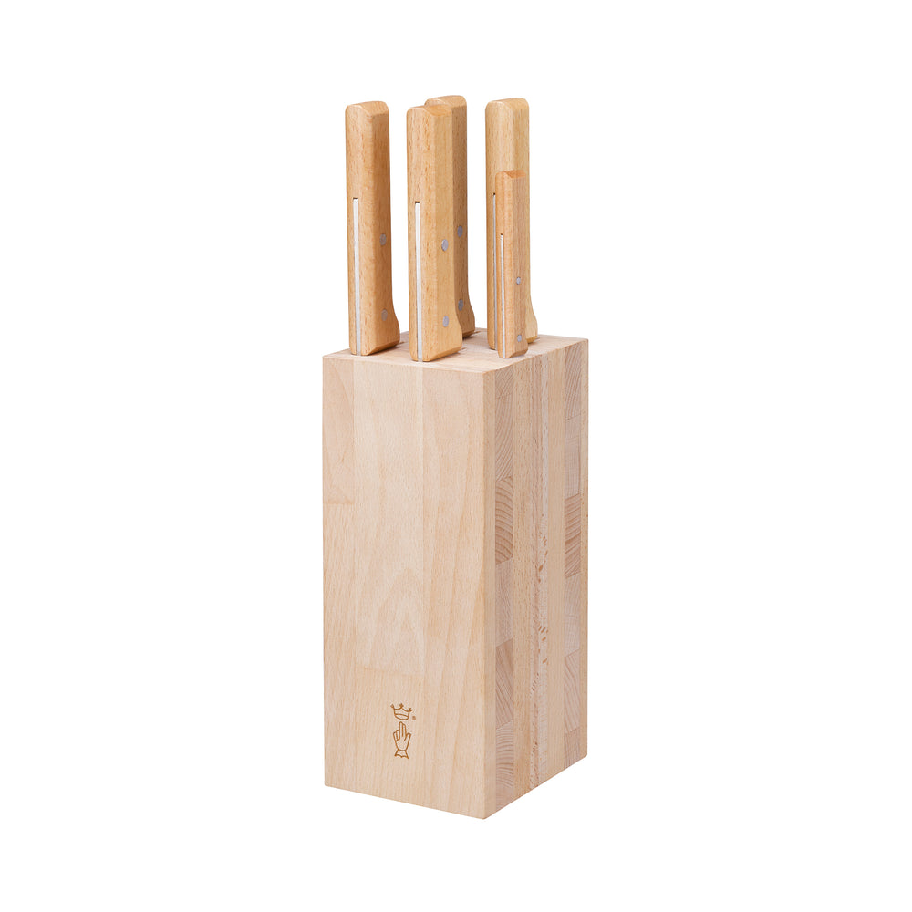 Opinel Beechwood Knife Block, 5 Slot