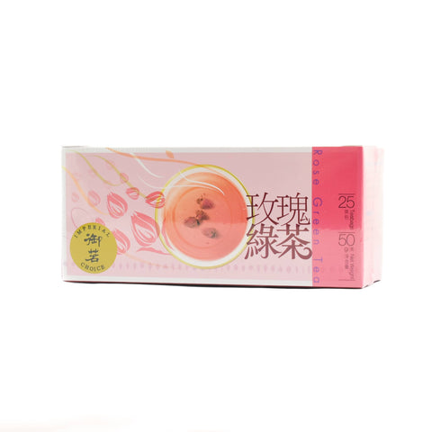 Premium Rose Green Tea, 25 Sachets