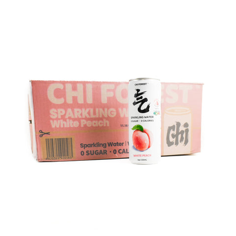 Short Dated 24x Peach Flavour Sparkling Water, 330ml