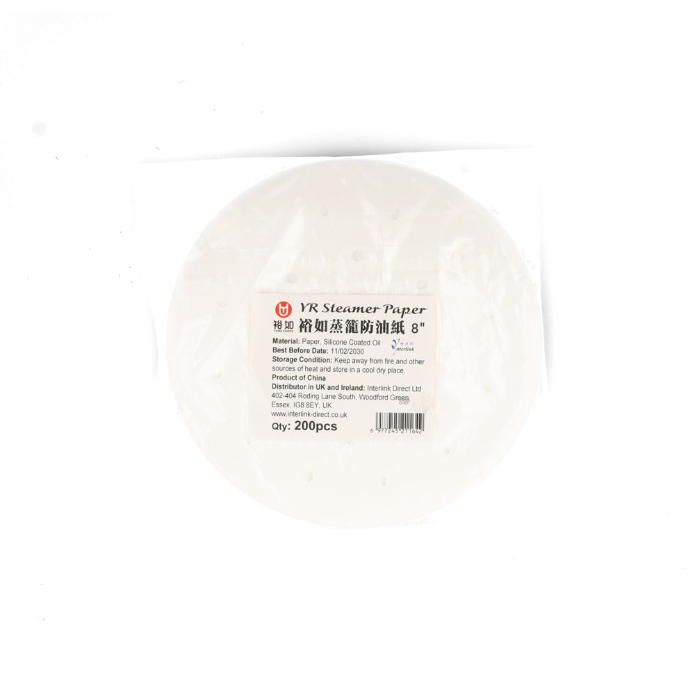 200 Perforated Steamer Paper Inserts, 8"