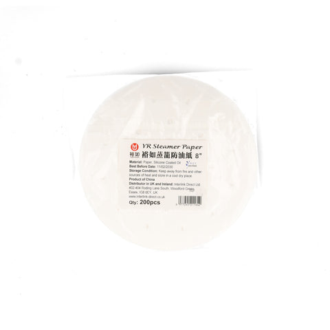 200 Perforated Steamer Paper Inserts, 8"