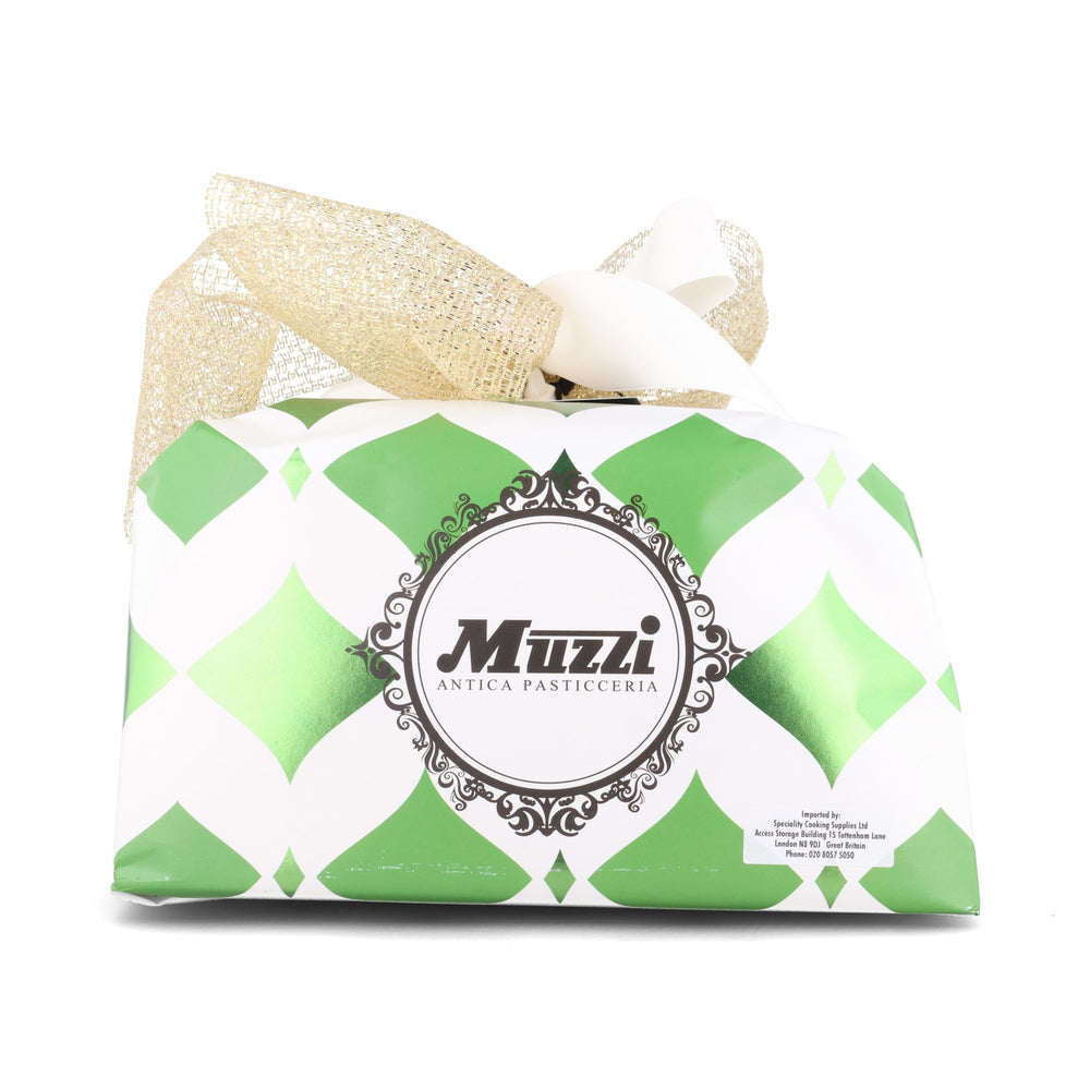 Muzzi Green Diamond Pear & Chocolate Panettone, 1kg