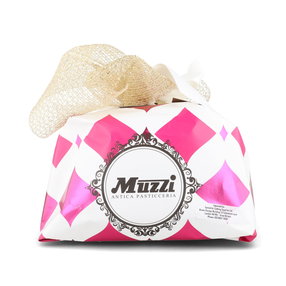 Muzzi Pink Diamond Raspberry & Pistachio Panettone, 750g