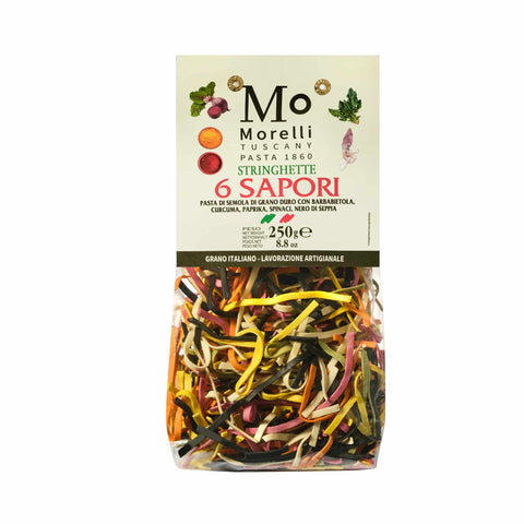 Morelli "6 Tastes Stringhette" Multicolour Pasta, 250g
